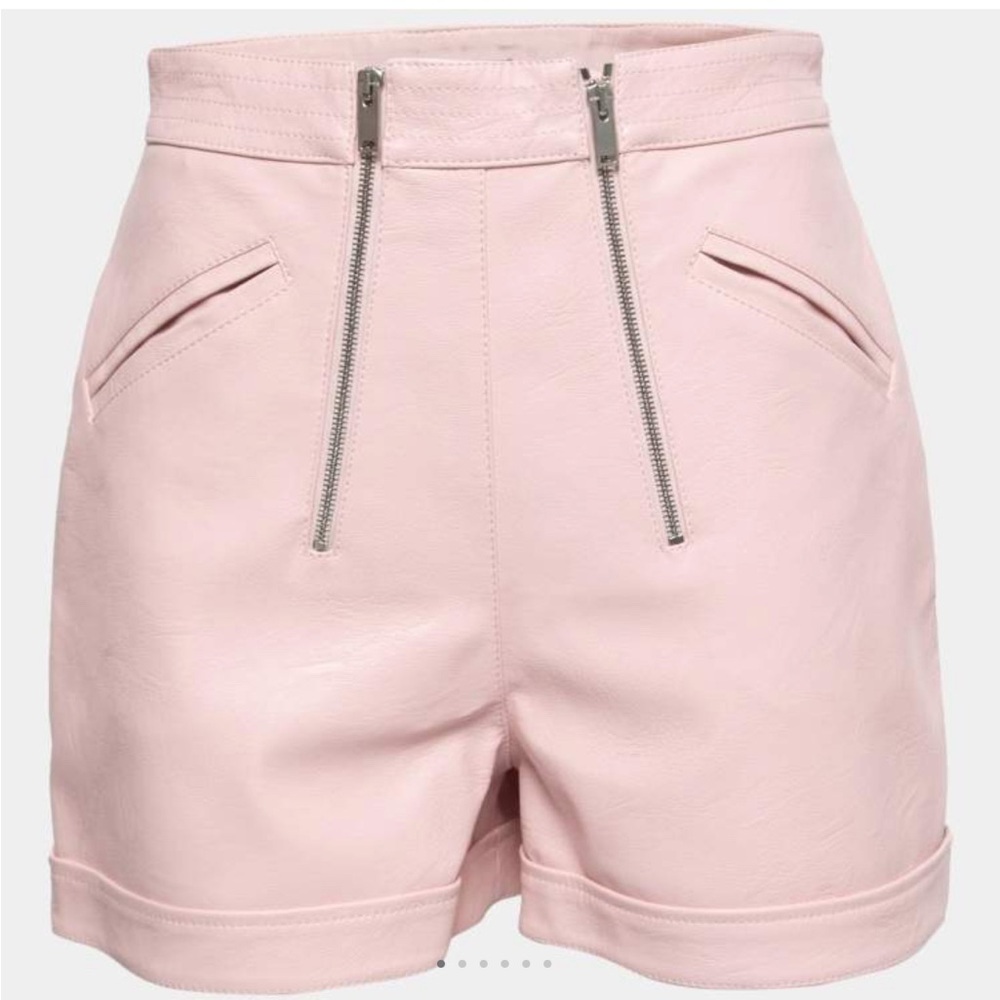 Stella McCartney Rose Pink Faux Leather Kallie Shorts S
Size: XSMALL 38